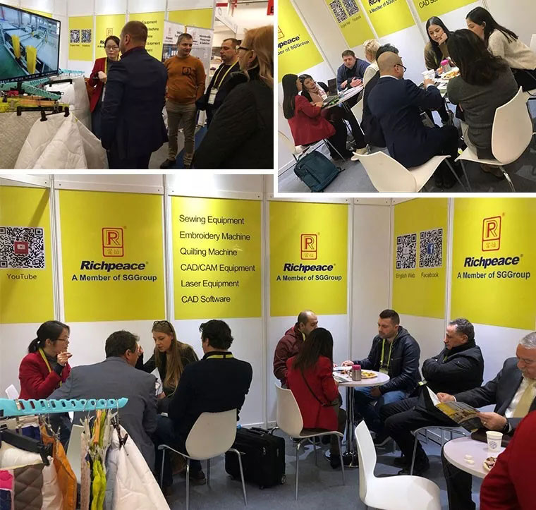 富怡家纺领域自动化生产线，亮相法兰克福国际纺织品展览会